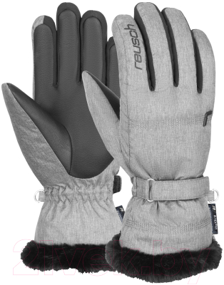 Перчатки лыжные Reusch Luna R-Tex Xt / 6231244-6674 (р-р 7, Grey Melange/Black)