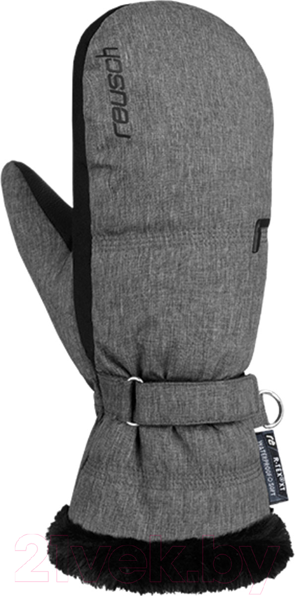 Варежки лыжные Reusch Luna R-TEX XT Mitten / 6331544-6674 (р-р 7, Grey Melange/Black)