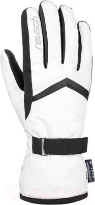 Перчатки лыжные Reusch Moni R-TEX XT / 6331258-1101 (р-р 6.5, White/Black)