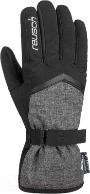 Перчатки лыжные Reusch Moni R-TEX XT / 6331258-7721 (р-р 7.5, Black/Black Melange)