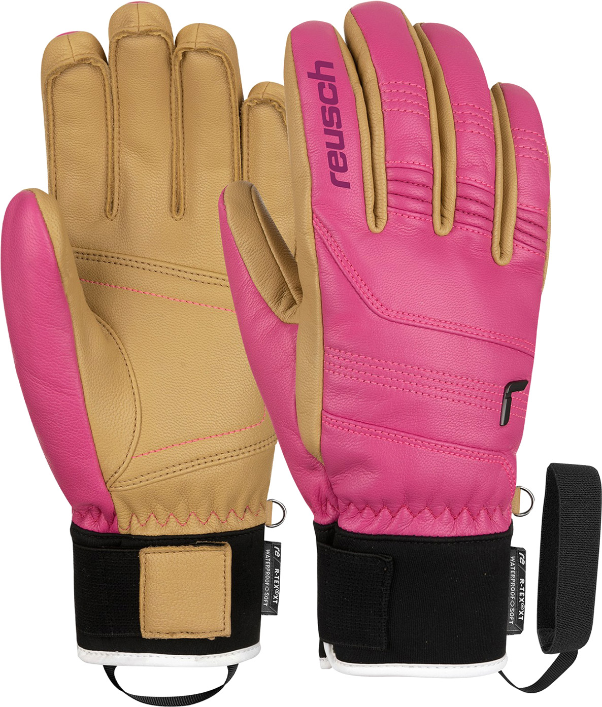 Перчатки лыжные Reusch Highland R-TEX XT / 6102240-3388 (р-р 8.5, Pink/Camel)