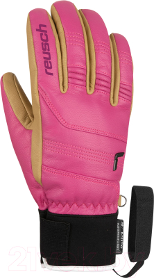Перчатки лыжные Reusch Highland R-TEX XT / 6102240-3388 (р-р 9.5, Pink/Camel)