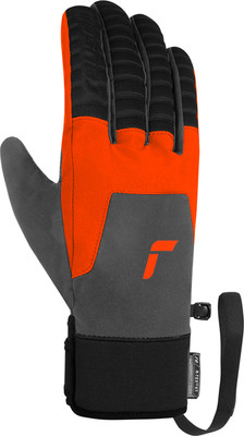 Перчатки лыжные Reusch Raptor R-Tex Xt Touch-Tec / 6202223-6635 (р-р 9, Asphalt/Shocking Orange) -