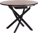 Миниатюра изображения товара Обеденный стол Tetchair Manzana 100x100+30x75 (дуб вотан/черный)