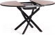 Миниатюра изображения товара Обеденный стол Tetchair Manzana 100x100+30x75 (дуб вотан/черный)