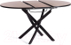 Миниатюра изображения товара Обеденный стол Tetchair Manzana 100x100+30x75 (дуб вотан/черный)