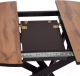 Миниатюра изображения товара Обеденный стол Tetchair Manzana 100x100+30x75 (дуб вотан/черный)