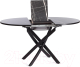 Миниатюра изображения товара Обеденный стол Tetchair Manzana 100x100+30x75 (мрамор черный/черный)