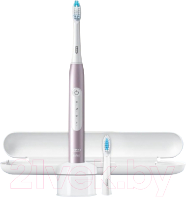 Электрическая зубная щетка Oral-B Pulsonic Slim Luxe 4500 с кейсом S411.526.3X (розовое золото)