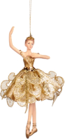 Елочная игрушка Goodwill Xmas 2023 Балерина в золотом / MO 95235 - 