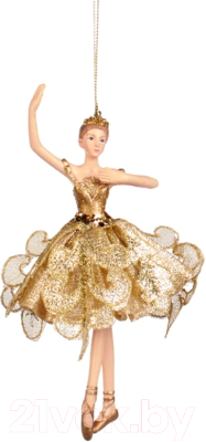 Елочная игрушка Goodwill Xmas 2023 Балерина в золотом / MO 95235
