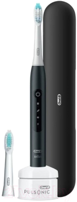 Электрическая зубная щетка Oral-B Pulsonic Slim Luxe 4500 с кейсом S411.526.3X (матовый черный)