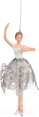 Елочная игрушка Goodwill Xmas 2023 Балерина в серебряном / MO 95236