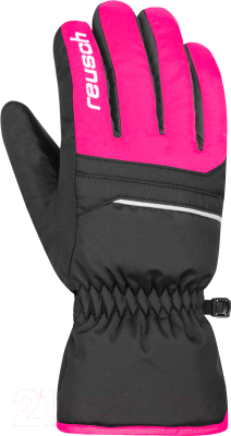 Перчатки лыжные Reusch Alan Junior / 6361115-7720 (р-р 4, Black/Pink Glo)