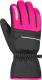 Перчатки лыжные Reusch Alan Junior / 6361115-7720 (р-р 4, Black/Pink Glo) - 
