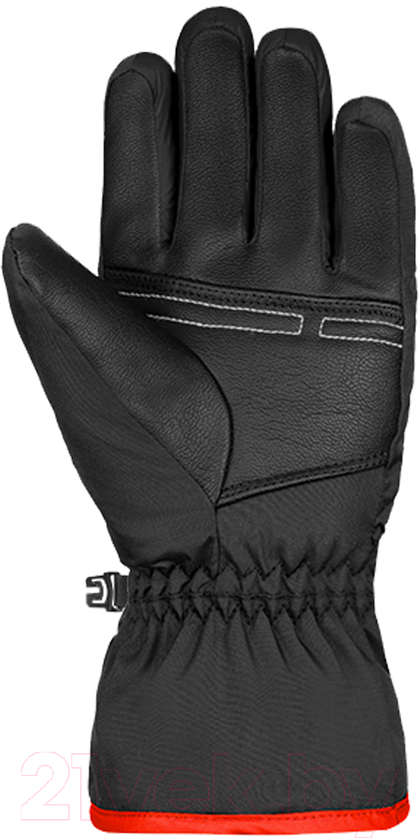 Перчатки лыжные Reusch Alan Junior / 6361115-7705 (р-р 3, Black/Fire Red) — фото 2