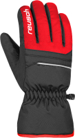 Перчатки лыжные Reusch Alan Junior / 6361115-7705 (р-р 3, Black/Fire Red) - 