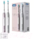 Набор электрических зубных щеток Oral-B Pulsonic Slim Luxe 4900 S411.526.3H (платиновый/розовое золото) - 