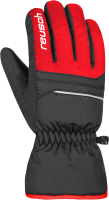 Перчатки лыжные Reusch Alan Junior / 6361115-7705 (р-р 6, Black/Fire Red) - 