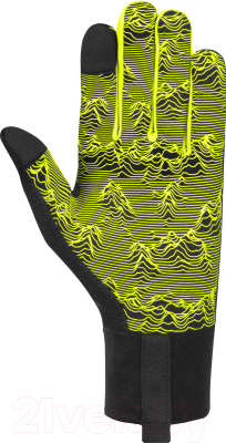 Перчатки лыжные Reusch Liam Touch-TEC / 6306105-7752 (р-р 7, Black/Safety Yellow)