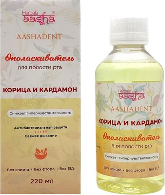 

Ополаскиватель для полости рта, Снижение гиперчувствительности Корица и кардамон