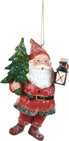 Елочная игрушка Goodwill Xmas 2023 Санта с елкой / TR 22422-3 - 