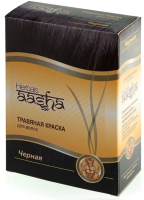 Порошковая краска для волос Aasha Herbals На основе индийской хны (черный) - 
