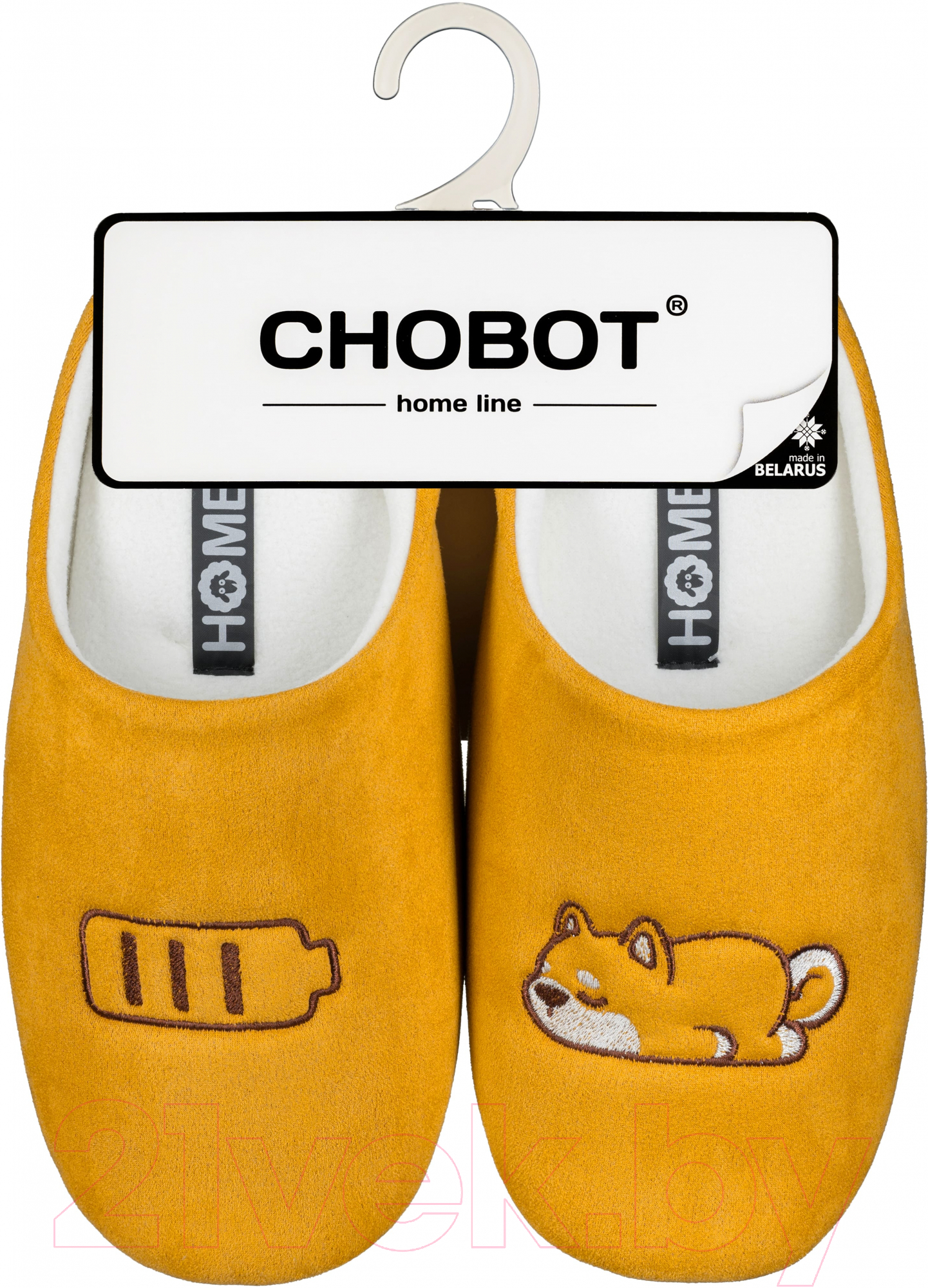 Тапочки домашние HOME Line 05-521 (р.39-40, Корги, горчичный)