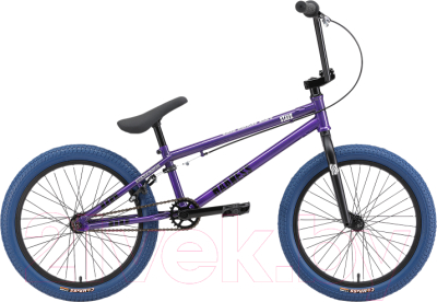 Велосипед STARK Madness BMX 4 2024 (серо-фиолетовый/черный/темно-синий)