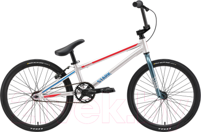 Велосипед STARK Madness BMX Race 2024 (серый/красный)