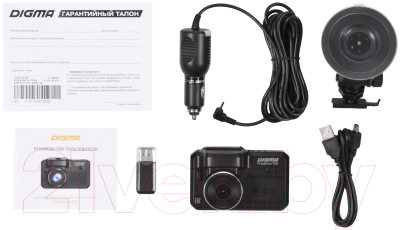 Автомобильный видеорегистратор Digma Freedrive 750 GPS (черный)