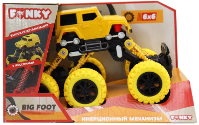 Автомобиль игрушечный Funky Toys Внедорожник / FT97936 (желтый)