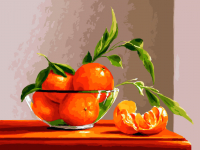 Картина по номерам БЕЛОСНЕЖКА Натюрморт с апельсином / 1108-AS  - 
