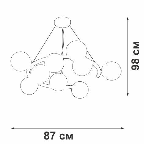 Люстра Vitaluce V4544-1/9S — фото 3