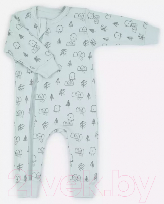 Изображение товара Набор комбинезонов для малышей MOWbaby Birds / 1282 (Blue, р.56)