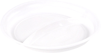 Набор одноразовых тарелок Laima Стандарт / 608768 (100шт, белый) - 