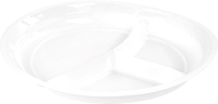 Набор одноразовых тарелок Laima Стандарт / 608769 (100шт, белый) - 