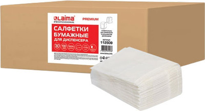 

Бумажные салфетки, Premium 17x15.5см / 112509