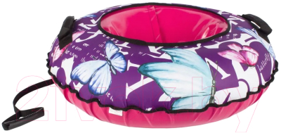 Тюбинг-ватрушка Snowstorm BZ-90 Butterfly / W112869 (90см, фиолетовый/розовый)