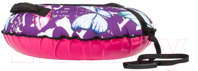 Тюбинг-ватрушка Snowstorm BZ-90 Butterfly / W112869 (90см, фиолетовый/розовый)