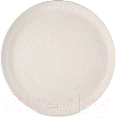 Тарелка столовая обеденная Walmer Ripple / W37000972 (кремовый)
