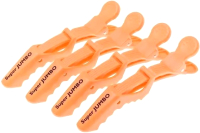 Набор зажимов для волос Harizma Jumbo h10986-09 (4шт, оранжевый) - 