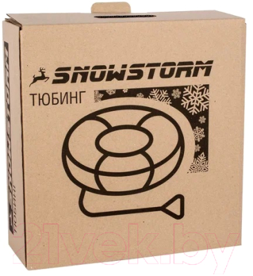 Тюбинг-ватрушка Snowstorm BZ-90 Shark / W112872 (90см, серый/черный)