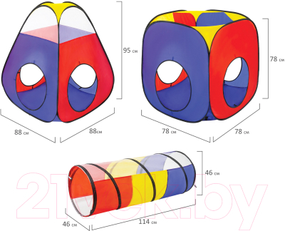 Изображение товара Детская игровая палатка Brauberg Kids Лабиринт 4 в 1 / 665171