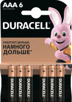 Комплект батареек Duracell LR03/MN2400/AAA 6BL  - 