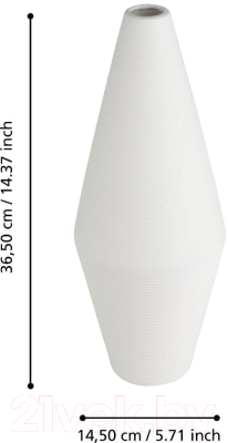 Ваза Eglo Mitane 421242 (керамика, белый)