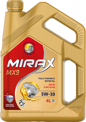 Моторное масло MIRAX MX9 5W30 ILSAC GF-6A SP (4л)