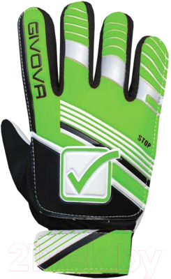 Перчатки вратарские Givova Guanto Stop Portiere GU09 (р.4, зеленый/черный)