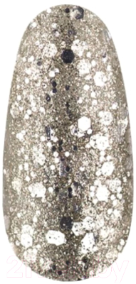 Гель-лак для ногтей Kodi №10 SH С серебристыми блестками разной величины, плотный (8мл)