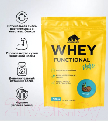 Протеин Prime Kraft Whey Functional Shake (500г, кокос)